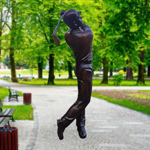 Nueva Estatua de Golfista Personalizada de Tamaño Real, Escultura de Golfista de Resina, Bronce y Acero Inoxidable, Estatua Moderna de Golfista de Tamaño Real - Product Image 2