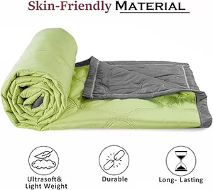 Couette en microfibre de qualité supérieure faite à la main Ultra douce légère couleur unie literie toutes saisons avec une qualité de confort supérieure - Product Image 3
