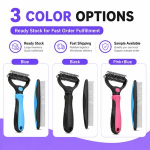 Peine Desenredante Portátil de Doble Cara de Acero Inoxidable para Perros, Gatos y Animales Pequeños - ¡Venta Caliente! - Product Image 2