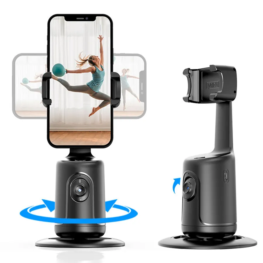 Portatile P01 Auto Face Tracking stabilizzatore cardanico Selfie Stick telefono treppiede 360 rotazione supporto universale per telefono Gimbal