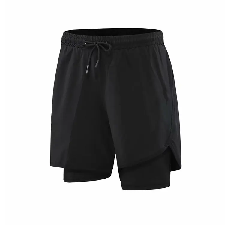 Shorts de corrida 2 em 1 masculino, verão 2022, calção esportiva fitness para corridas e treinos, com secagem rápida, academia, tecido respirável