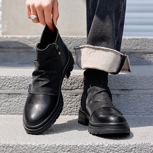 Botas de Moda para Hombre, Última Tendencia, Alta Calidad, Versátiles, Casuales para Uso Diario, Estilo Cowboy, Talla Grande, Punta Puntiaguda - Product Image 6