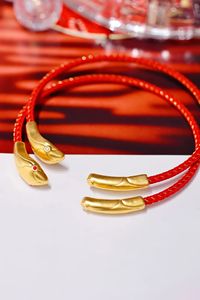 Xinfly Brazalete de Acero con Oro 24K, Rubí y Moissanita, Diseño de Serpiente de la Suerte, Cadena de Moda, Joyería de Regalo para Parejas, ¡Gran Venta! - Product Image 5