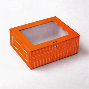 Cajas de Regalo Rígidas de Cartón Plegables con Diseño Nuevo, Logotipo Personalizado, Papel Artesanal y Ventana de PVC - Product Image 5