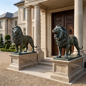 80cm Height Realistic Life Size Cast Bronze Walking Lion Statue Wall <strong>Street</strong> Sculpture or City Public Suvineor Sale - Product Image 1