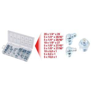 KS TOOLS-Assortiment de mamelons de graissage 970.0360, métriques et impériaux (70 pcs) - EAN 4042146510803 ELEMENTS POUR FIXER LES FIXATIONS - Product Image 2