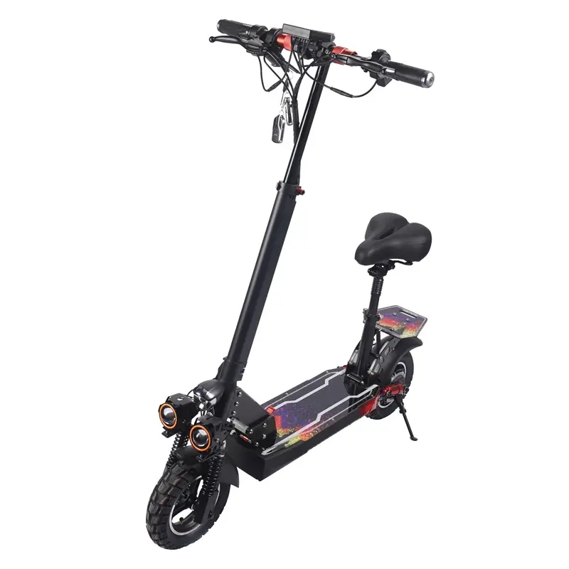 factory direct cheap skateboard 48V500W folding adult electrical scooter with seat