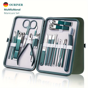 ISapromo Cadeaux Usine Chaude Directe En Gros Rose Or Alliage Dessin Animé <span class=keywords><strong>Manucure</strong></span> Soins Ensemble Nail Nipper Cutter Kit 18 PCS/Set - Product Image 1