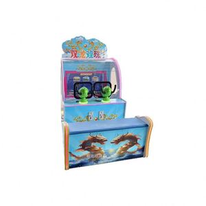 เครื่องเล่นเกมยิงลูกบอลน้ำแบบหยอดเหรียญสำหรับเด็ก 2 คน เล่นได้ทั้งในร่มและกลางแจ้ง รับประกัน 1 ปี ภาษาอังกฤษ - Product Image 1