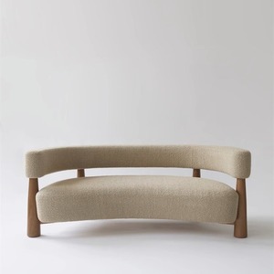 <span class=keywords><strong>Wisemax</strong></span> đồ nội thất mới nhất của chần vải sofa bằng gỗ chân lưỡi liềm hình tay vịn cho ăn uống biệt thự khách sạn Công viên hội thảo - Product Image 2