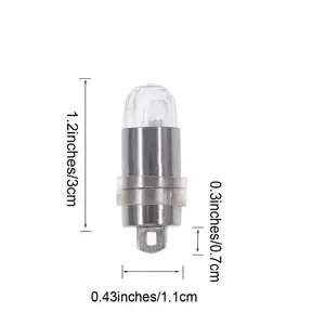 单色白色红色蓝色绿色粉色橙色LED棒球灯无闪烁迷你电池操作灯