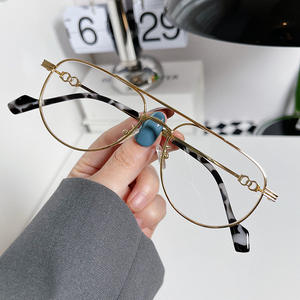 Nouvelles lunettes de soleil ovales pour femmes, monture en métal, couleur or, protection UV400, type de lentille AC, pare-soleil 3, T4-7538 - Product Image 3