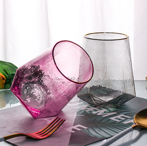 Verre à <span class=keywords><strong>vin</strong></span> rouge style nordique INS minimaliste 500 ml sans plomb ni chrome, <span class=keywords><strong>gris</strong></span> fumé, ambre, violet, arc-en-ciel - Product Image 4