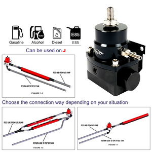 Regulador de Presión de Combustible Crasit de 20 mm An6 de Aluminio con Manómetro para Modificación y Mejora de Automóviles - Product Image 4