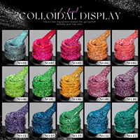 Vendeeni – Coffret de 15 vernis gel pailletés disco, design gratuit, avec TPOHEMA GRATUIT et vernis gel réfléchissant néon OEM GRATUIT