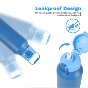 Northfox Nouveau Design Thermos à Double Paroi en Acier Inoxydable 24oz avec <span class=keywords><strong>Bouchon</strong></span> à <span class=keywords><strong>Paille</strong></span> et Poignée pour la Salle de Sport et les Voyages – Vente Flash - Product Image 4