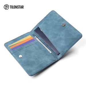 TILONSTAR TPW102 Wholesale Customized Logo Slim <b>Passport</b> Cover With Pattern Leather Travel Wallet RFID <b>Passport</b> <b>Holder</b> for <b>Men</b> - Product Image 2
