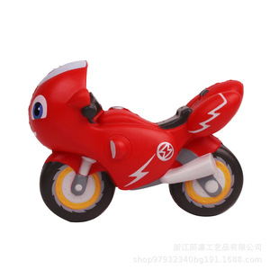 Cartoon PU Foam Motorcycle Toy Soft <b>Squishy</b> Stress Relief Desk Decoration Gift - Product Image 4