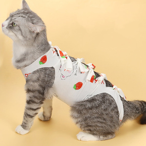 Chaleco de Algodón Suave <span class=keywords><strong>para</strong></span> Recuperación Postoperatoria de Gatos y Gatitos, <span class=keywords><strong>para</strong></span> Cuidado Postoperatorio en Clínica u Hogar, Protección Post-Castración/Esterilización - Product Image 2