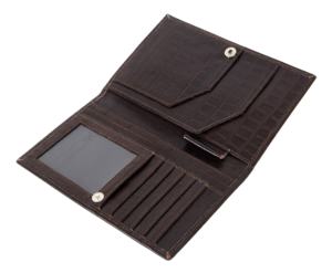 Ensemble de housses de voyage personnalisées en cuir véritable gaufré croco pour téléphone portable et passeport, marque privée, OEM/ODM, vente en gros, luxe - Product Image 5