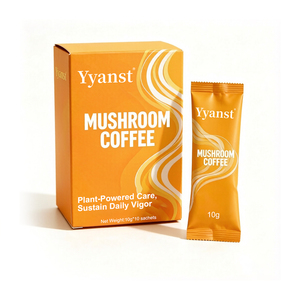 Café de Hongos para la Energía Diaria, Marca Privada OEM, a Base de Plantas, 10g*10 Sobres, Bebida Instantánea Natural a Base de Hierbas para el Bienestar - Product Image 1