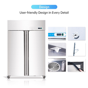 High Quality Equipment Commercial Fridge Two Doors Kitchen Upright Refrigerator - Product Image 5