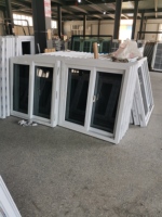 Ventana Corredera de PVC Resistente a Huracanes de Bahamas, Aislamiento Térmico, Vidrio Templado con Pantalla Plegable para Hotel