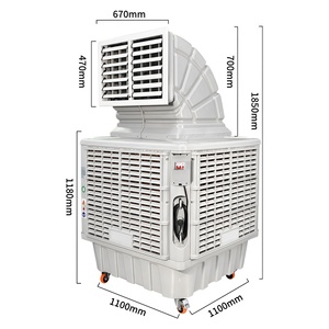 1.1KW Portable Industrial Air Conditioner | Water-Cooled AC <strong>Unit</strong> for Construction Sites &amp; Outdoor Events - Product Image 1
