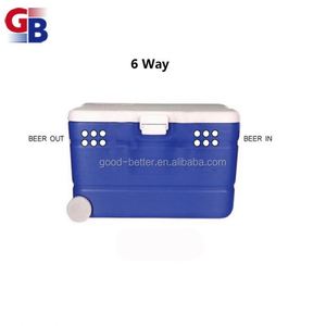 GB Hot NO.BCJ-70008 Boîte de refroidissement portable en plastique pour bière Jockey avec trois robinets - Product Image 6