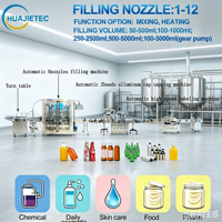 Machine de remplissage automatique de bouteilles de détergent, de shampoing, de lotion et de cosmétiques HUAJIETEC 100ml1000ml