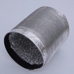 Manguera de alambre de acero de papel de aluminio estructura de doble capa conducto de escape ignífugo accesorios de tubería de cocina - Product Image 4