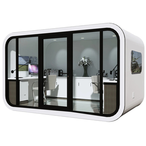 Cabane <span class=keywords><strong>de</strong></span> luxe préfabriquée Apple, maison modulaire en acier, mini-maison mobile, bureau conteneur et pod hôtelier moderne pour complexe hôtelier - Product Image 2