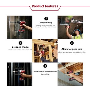 <span class=keywords><strong>Milwaukee</strong></span> M18 BDD Taladro Atornillador Compacto de <span class=keywords><strong>18V</strong></span> y 13mm, 60Nm, 450/1800rpm - Product Image 5