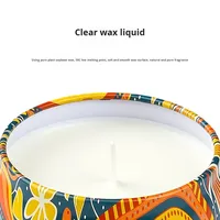 Bougie parfumée artisanale en boîte en fer blanc écologique transfrontalière, petite bougie pour mariage, anniversaire, fleurs séchées, cire de soja, souvenir, aromathérapie