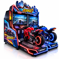 LECHUANG Ensemble complet de simulateur de conduite automobile, machine de jeu d'arcade de course avec volant pour centres de divertissement intérieurs