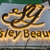 Enseigne rétroéclairée en acier inoxydable 3D LED personnalisée, étanche IP65, pour magasins commerciaux, hôtels, bars, bâtiments, télécommande, Homekit