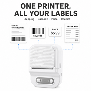 Mini Stampante Termica Portatile Wireless Senza Inchiostro per Etichette, Etichettatrice Portatile per Organizzazione Casa e Ufficio, OEM Ingrosso - Product Image 4
