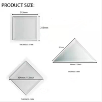 Offre Spéciale VXIN personnalisé moderne carreaux de céramique hall maison miroir panneau mural bord biseauté miroir mur Art verre mur miroir autocollant