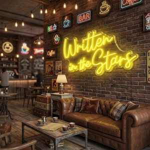 Insegna al Neon 'Written in the Stars', Dropshipping, Design Gratuito, Lunga Durata, Luce al Neon LED Personalizzata in Acrilico - Product Image 1