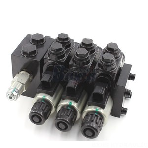 Válvula de Control Solenoide Hidráulica HDCF50, 50 L/min, 3 Vías, 250 Bar, Válvula Multivía de Hierro Fundido con Rosca Interna - Product Image 1