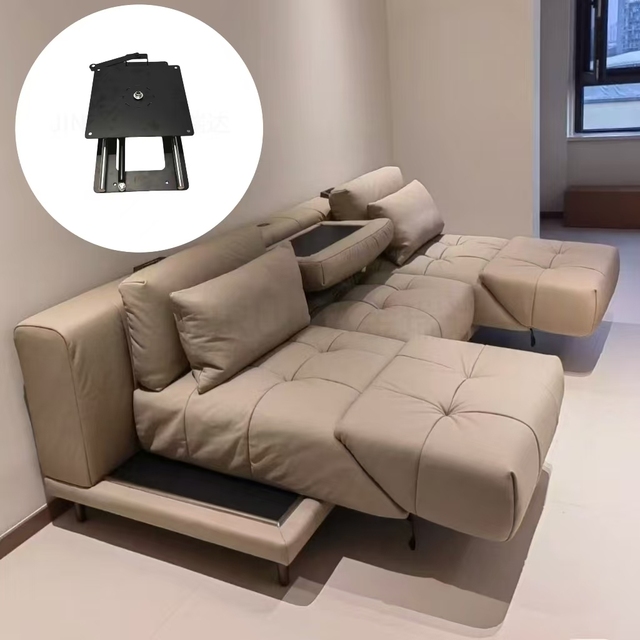 JINRUIDA Heavy Duty Cold Rolled Rotating Disc Sofa Frame Hardware Sofa Chair Slide Rail Parts for Large-Size Home Furniture