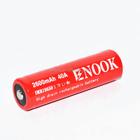 Enook-batería recargable para segways, 18650, 2600, 18650 mAh, 40 amperios, 18650, 40A, PK, AW 18650