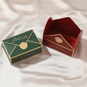 Custom Gift Wedding Candy Storage Box Favors Christmas Paper Square Candy Packaging Luxury Empty Chocolate Bonbon Gift Box