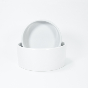 Tazón de Comida para Perro Minimalista de Cerámica Ecológica Personalizable por Sublimación, 380 ml y 800 ml - Product Image 1