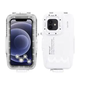 PULUZ 40m/130ft Outdoor Waterproof Diving Case Housing Photography Underwater Cover Case for iPhone 12 / 12 Pro/13/13 Pro
