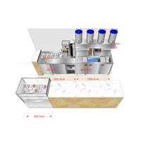HENGZHI Machine professionnelle entièrement automatique en acier inoxydable pour bubble tea, ensemble complet, station de travail de bar à eau personnalisée