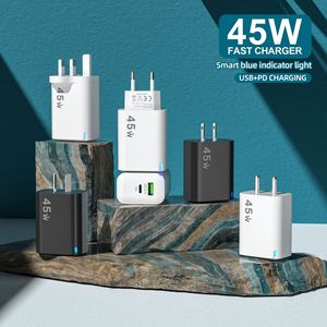 Chargeur double port Type-C léger pour téléphones mobiles Android, <span class=keywords><strong>adaptateur</strong></span> <span class=keywords><strong>secteur</strong></span> A+C - Product Image 2
