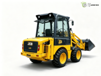 Chargeuse-pelleteuse compacte 4x4 JCB 1CX d'occasion, modèle 2023, certifiée CE EPA EURO 5, avec moteur Kubota et pompe Eaton avec roulement de boîte de vitesses