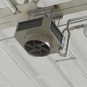 9KW 30000BTU Industrial Techo Unidad de agua caliente Calentador de bobina de ventilador, con salida de chorro, fuerza de viento fuerte y largo alcance - Product Image 6