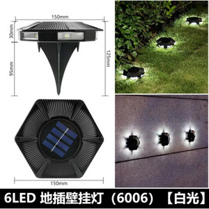 Lámpara Solar de Jardín Ly Solar Ground Light, 6 LED, Hexagonal, para Exteriores, Resistente al Agua y a la Lluvia, Iluminación Empotrada - Product Image 3